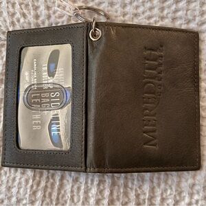 Sideline Meredith College ID Card Holder/Leather Wallet-Key Holder